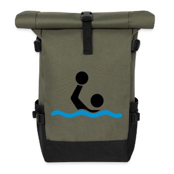 Wasserball - Rolltop Rucksack - Olive/Schwarz - Vorne