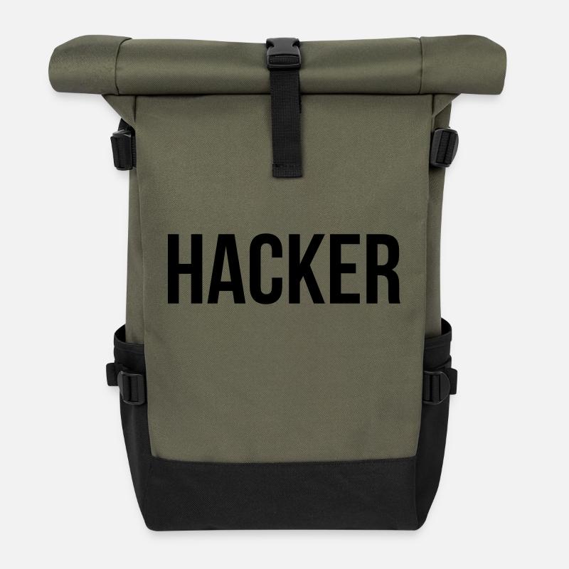 Hacker - Rolltop Rucksack - Olive/Schwarz