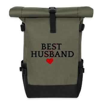 Best Husband - Roll Top Backpack - olive/black - Front