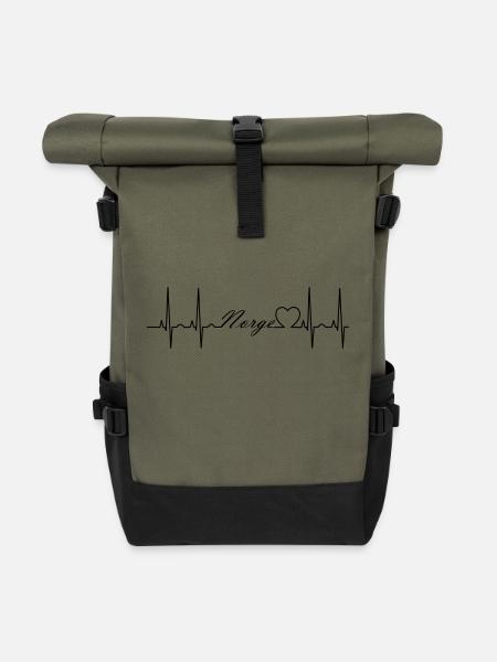 Norge - Rolltop Rucksack - Olive/Schwarz