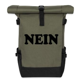 Nein - Rolltop Rucksack - Olive/Schwarz - Vorne