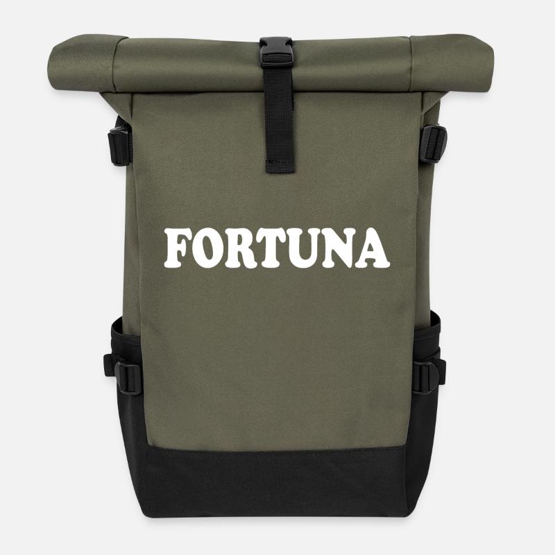 Fortuna - Rolltop Rucksack - Olive/Schwarz