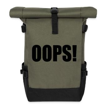 Oops - Rolltop Rucksack - Olive/Schwarz - Vorne