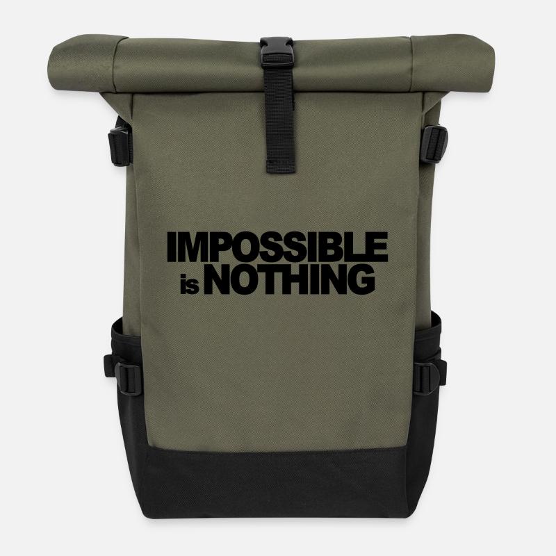 masterfitness_impossible - Rolltop Rucksack - Olive/Schwarz