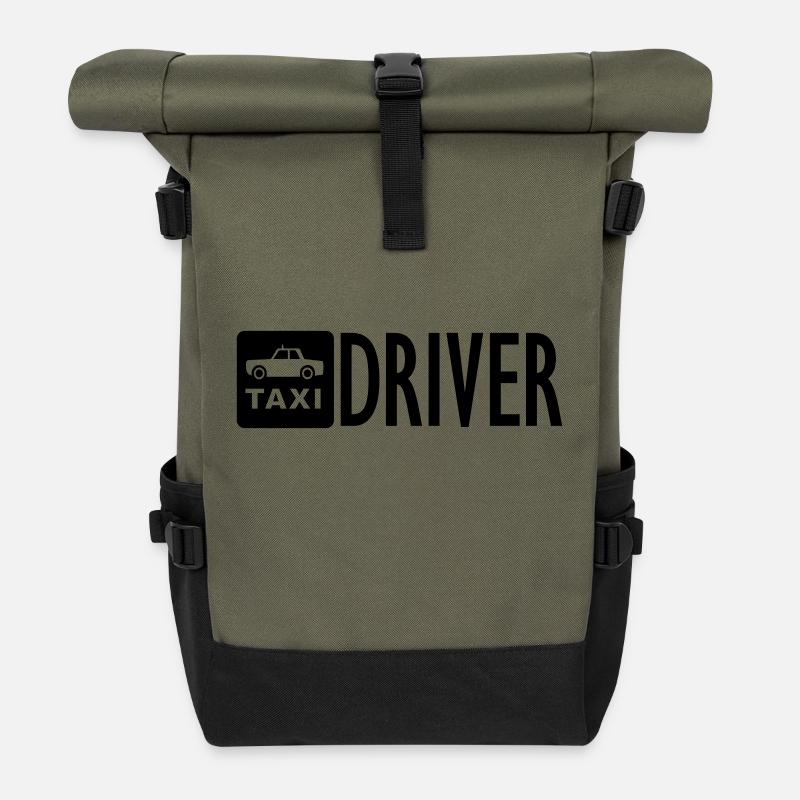 cabdriver - Sac à dos roll top - olive/noir