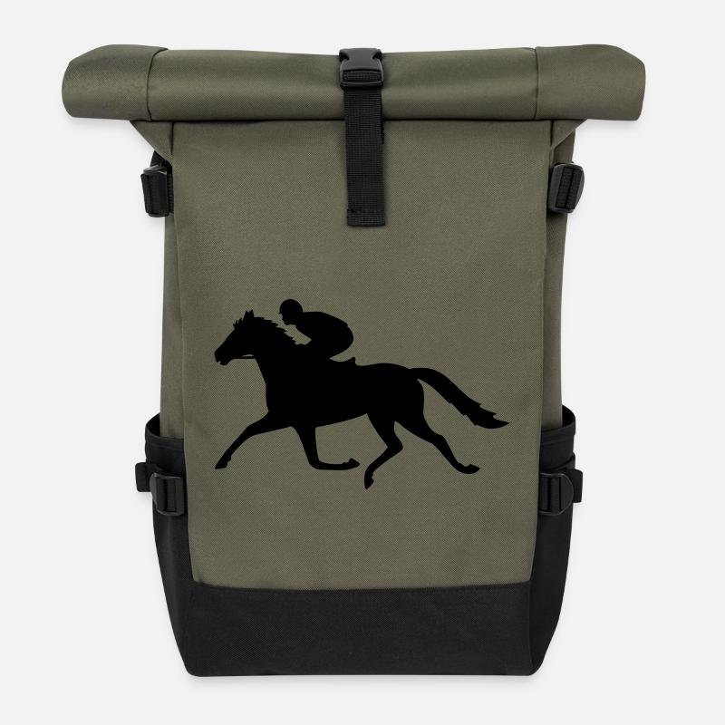rider - Roll Top Backpack - olive/black