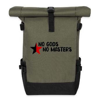 No Gods No Masters - Sac à dos roll top - olive/noir - Devant