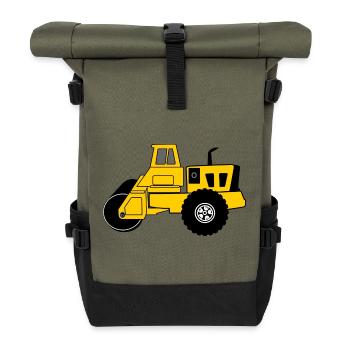 Yellow Roller machine - Roll Top Backpack - olive/black - Front