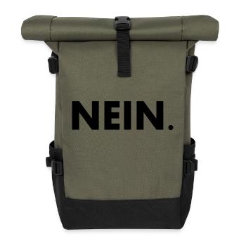 Nein - Rolltop Rucksack - Olive/Schwarz - Vorne