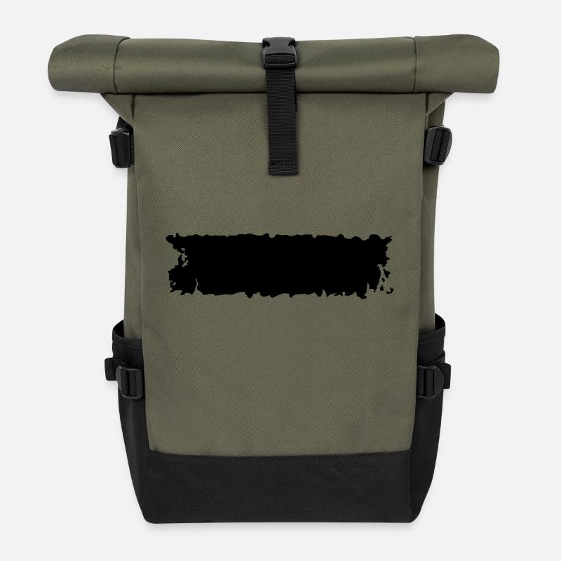 streak - Roll Top Backpack - olive/black