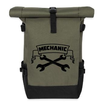 Mechaniker - Rolltop Rucksack - Olive/Schwarz - Vorne