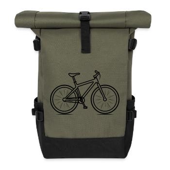 Mountain bike - Roll Top Backpack - olive/black - Front