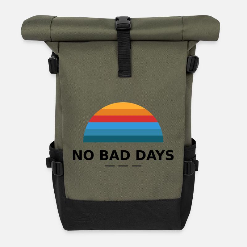 NO BAD DAYS - Rolltop Rucksack - Olive/Schwarz