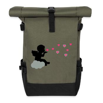Cher ange - Sac à dos roll top - olive/noir - Devant
