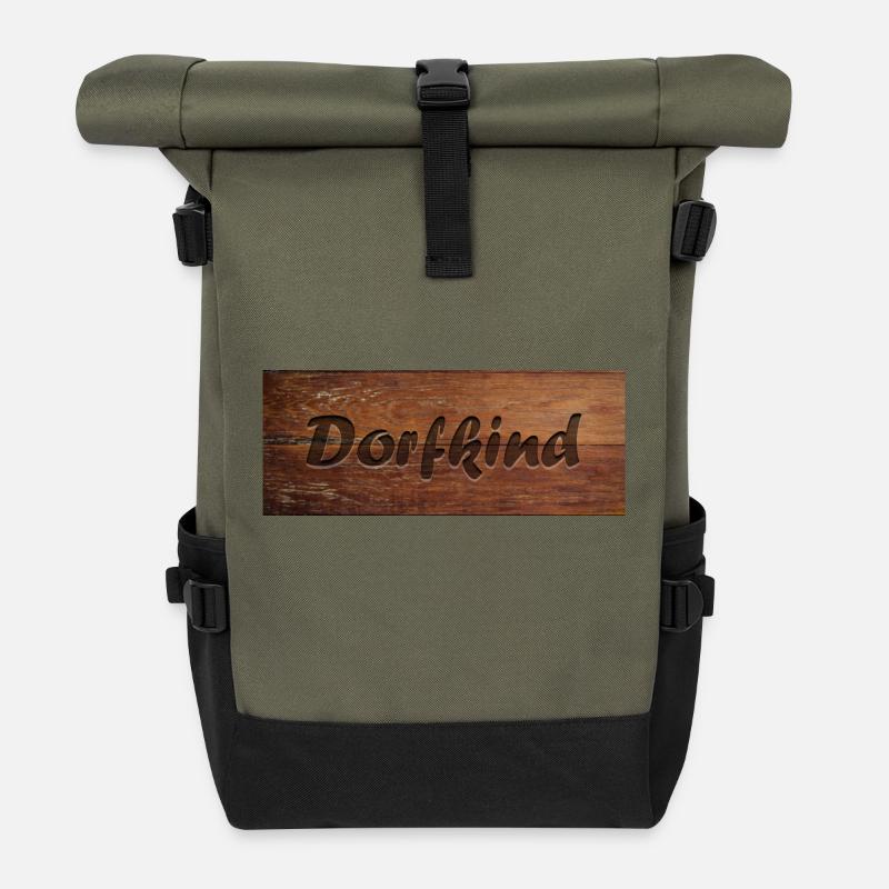 Dorfkind - Rolltop Rucksack - Olive/Schwarz