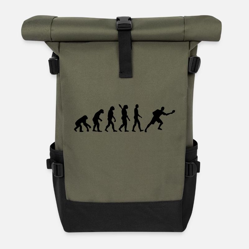 Evolution Tischtennis - Rolltop Rucksack - Olive/Schwarz