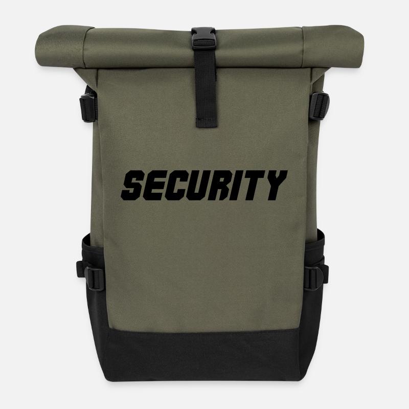 security - Rolltop Rucksack - Olive/Schwarz