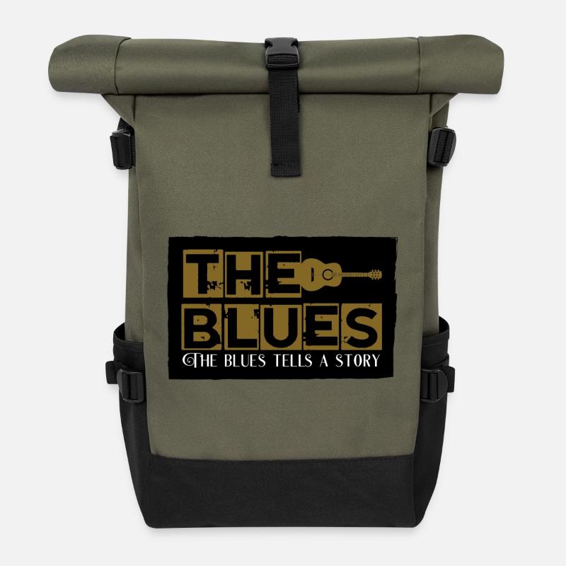 the blues - Rolltop Rucksack - Olive/Schwarz