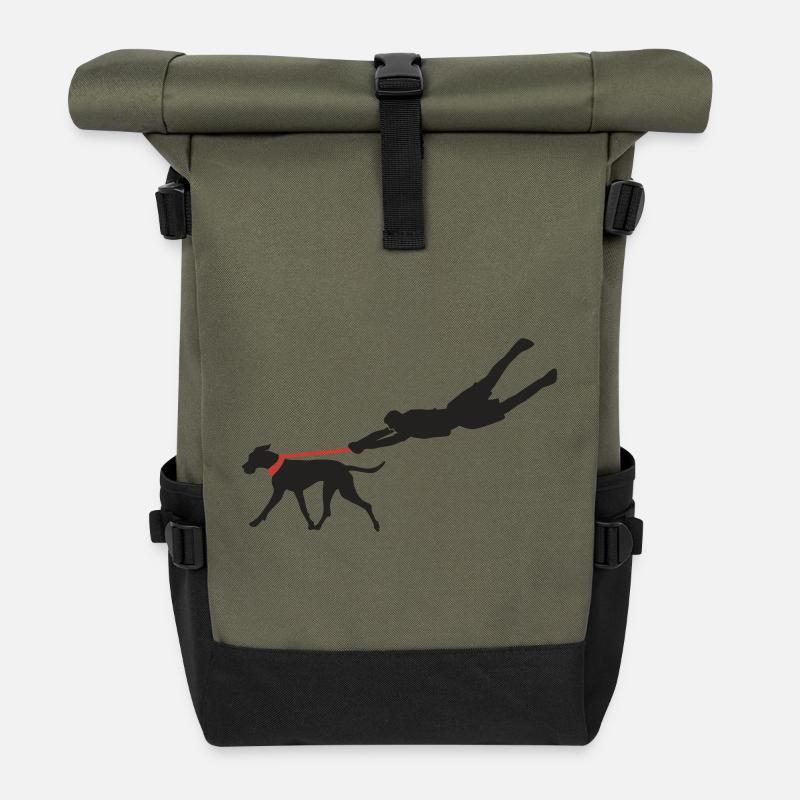 Dane Training - Roll Top Backpack - olive/black
