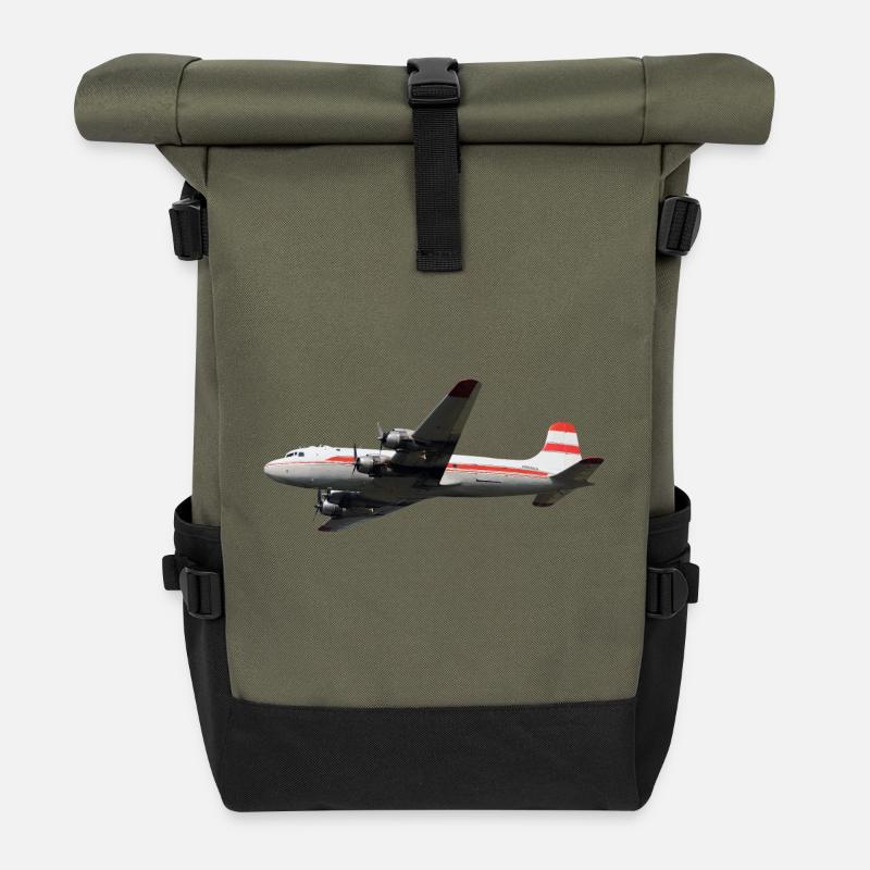 DC-4 - Rolltop Rucksack - Olive/Schwarz