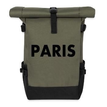 Paris - Roll Top Backpack - olive/black - Front
