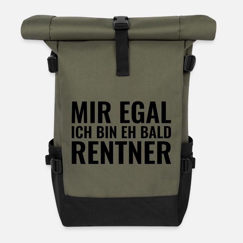 Rentner - Rolltop Rucksack - Olive/Schwarz