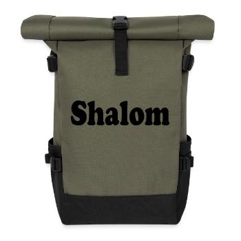 Shalom - Sac à dos roll top - olive/noir - Devant