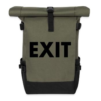 Exit - Roll Top Backpack - olive/black - Front