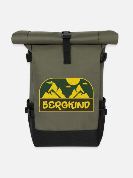 Bergkind - Rolltop Rucksack - Olive/Schwarz
