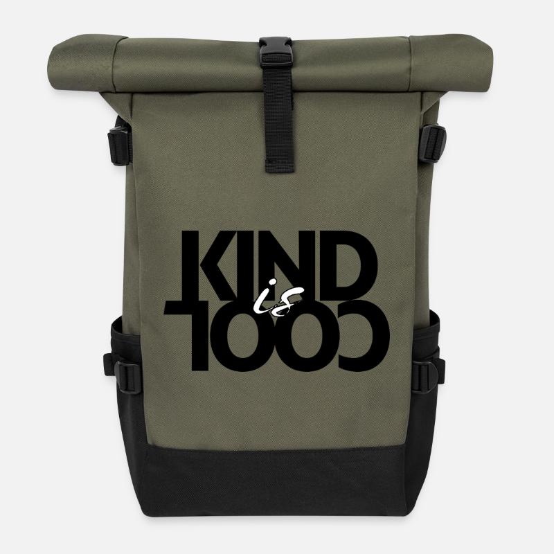 Le genre c’est cool - Sac à dos roll top - olive/noir