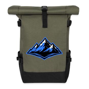 Mountains Symbol Alps - Roll Top Backpack - olive/black - Front