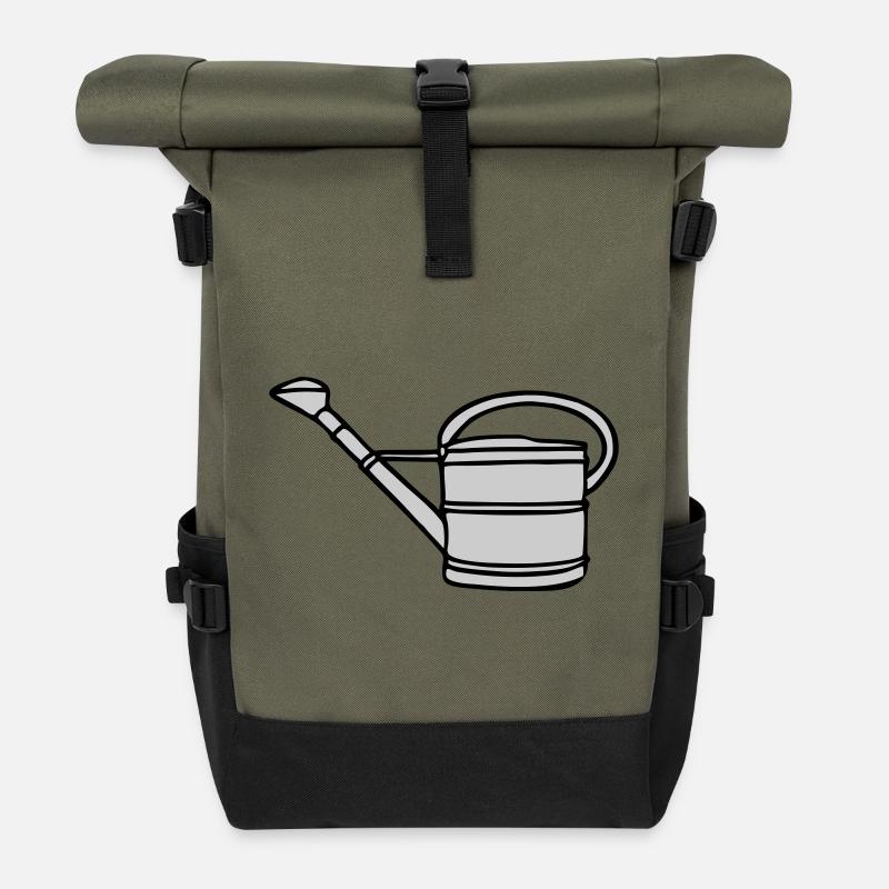 Arrosoir - Sac à dos roll top - olive/noir