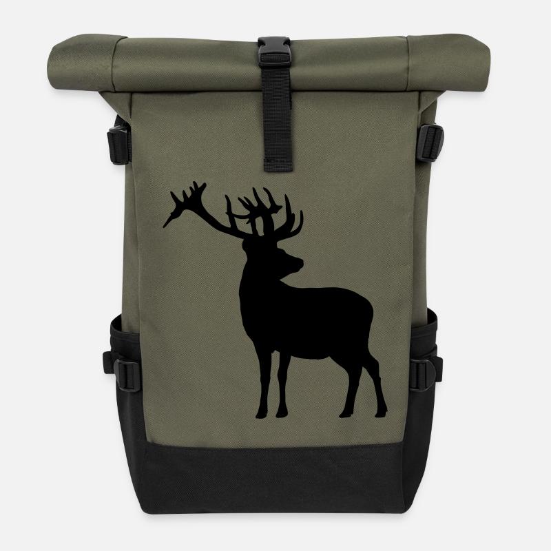 Hirsch - Rolltop Rucksack - Olive/Schwarz