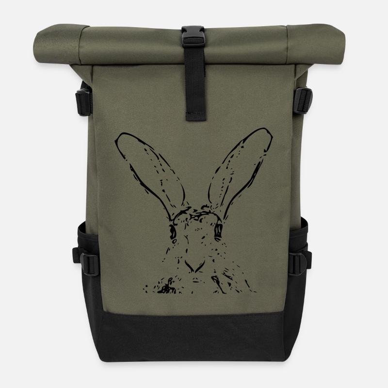 Hase - Rolltop Rucksack - Olive/Schwarz