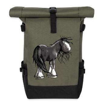 Happy Shire Hore - Roll Top Backpack - olive/black - Front