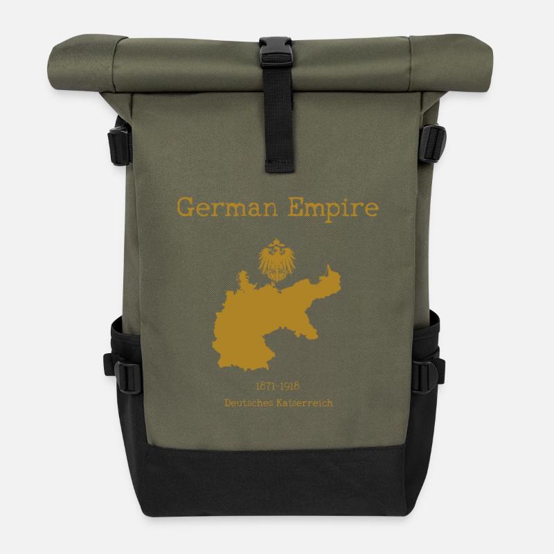 German Empire - Rolltop Rucksack - Olive/Schwarz