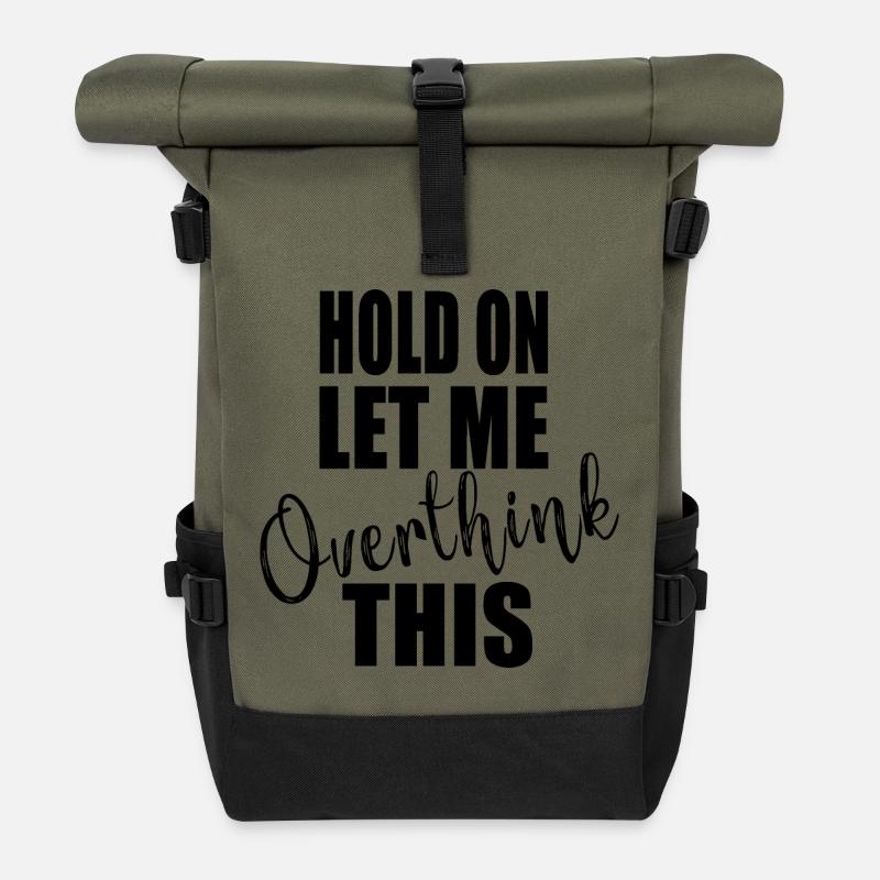 Citation sympa - Sac à dos roll top - olive/noir
