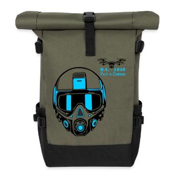 Drohnenpilot 2 - Rolltop Rucksack - Olive/Schwarz - Vorne