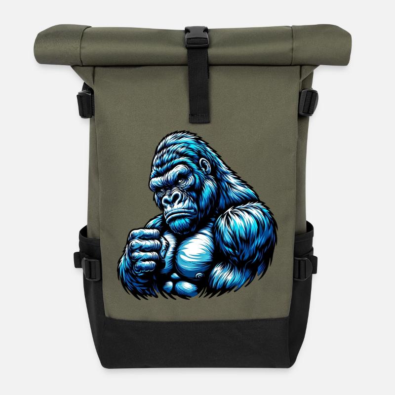 Gorilla - Rolltop Rucksack - Olive/Schwarz