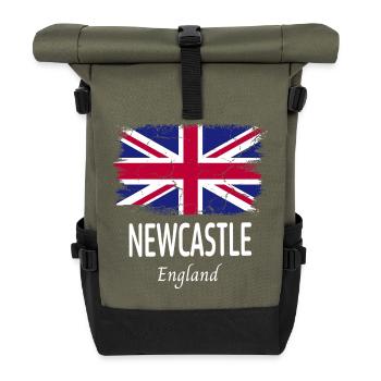 Newcastle - Roll Top Backpack - olive/black - Front