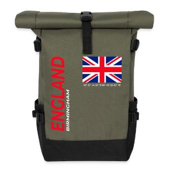 Birmingham - Roll Top Backpack - olive/black - Front