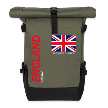 York - Roll Top Backpack - olive/black - Front