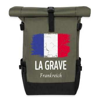 La Grave - Rolltop Rucksack - Olive/Schwarz - Vorne