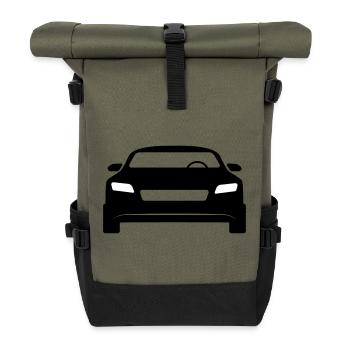 Voiture de sport - Sac à dos roll top - olive/noir - Devant