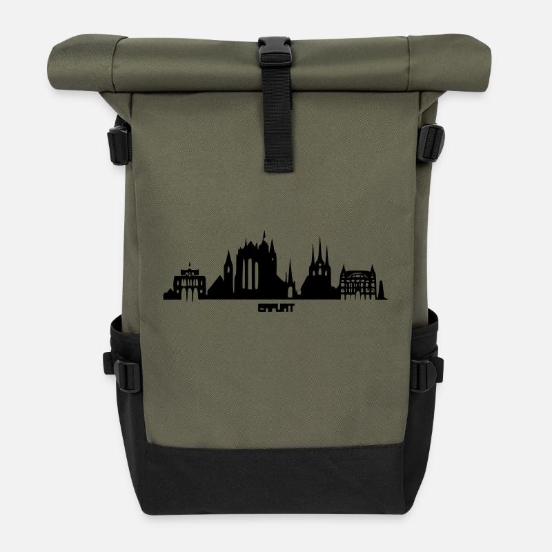 erfurt - Rolltop Rucksack - Olive/Schwarz