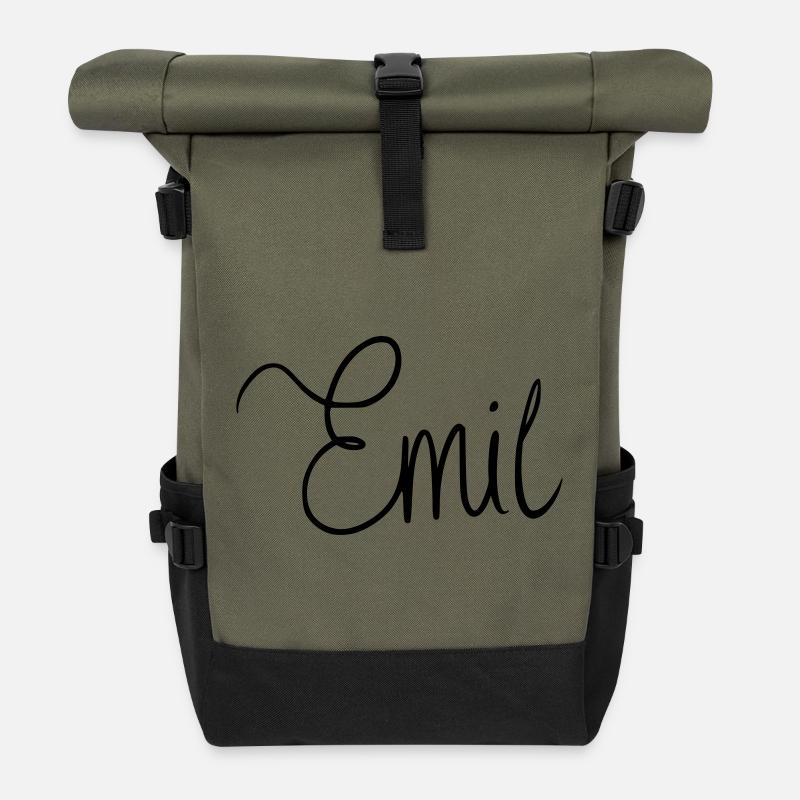 Emil - Rolltop Rucksack - Olive/Schwarz