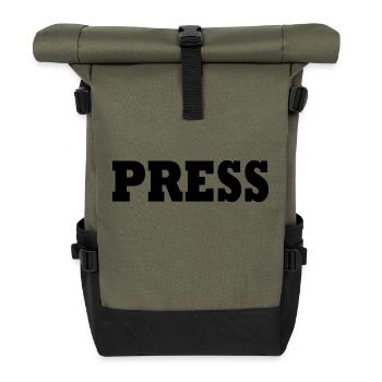 Press - Rolltop Rucksack - Olive/Schwarz - Vorne