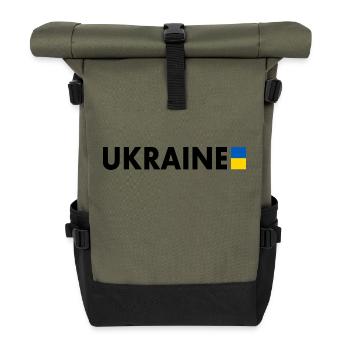 ukraine - Roll Top Backpack - olive/black - Front