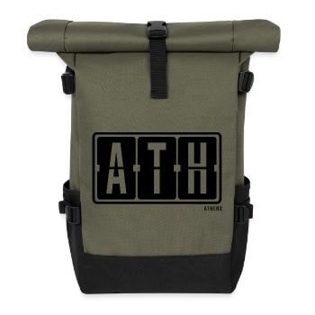 Athen ATH, City T-Shirtr Athens Souvenir - Roll Top Backpack - olive/black - Front