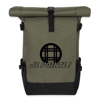 Pétanque - Rolltop Rucksack - Olive/Schwarz - Vorne